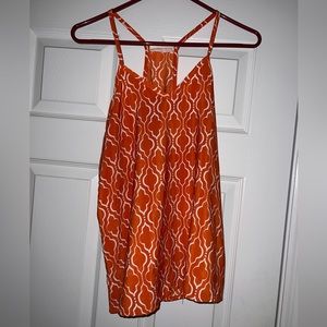 Orange and White Tank
